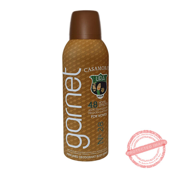 اسپری خوشبو کننده بدن زنانه کازاموراتی زرژاف لیرا گارنت 200 میل